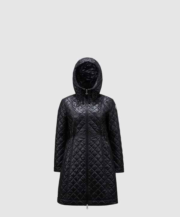 몽클레어 후드 다이아몬드 퀼팅 롱 다운 재킷