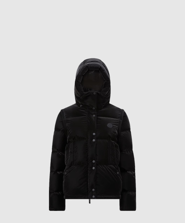 몽클레어 후드 쇼트 다운 재킷