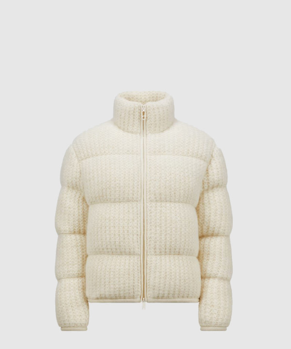 몽클레어 패딩 울 알파카 집업 카디건