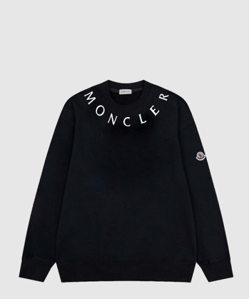 몽클레어 로고 프린트 면 톱