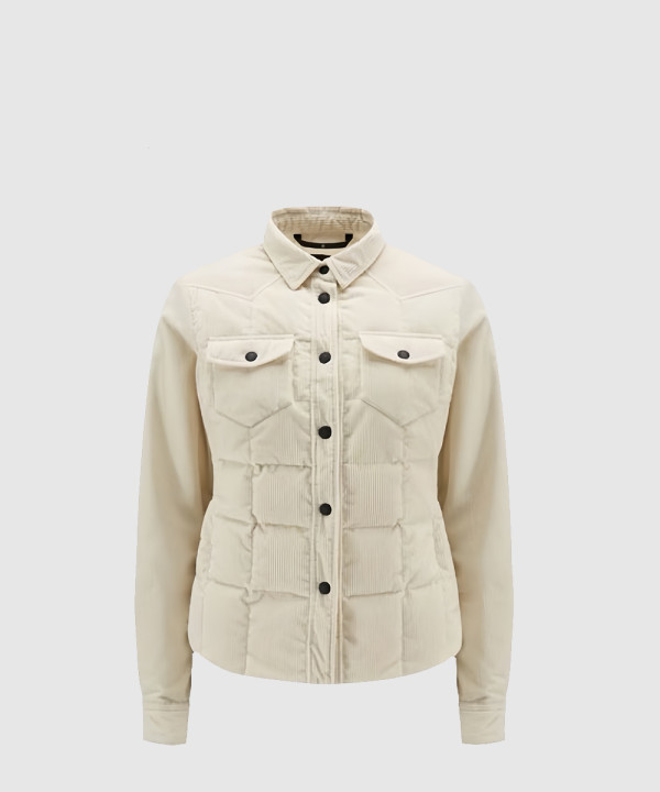 몽클레어 코듀로이 다운 셔츠 재킷