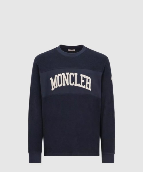 몽클레어 자수 로고 스웨트셔츠