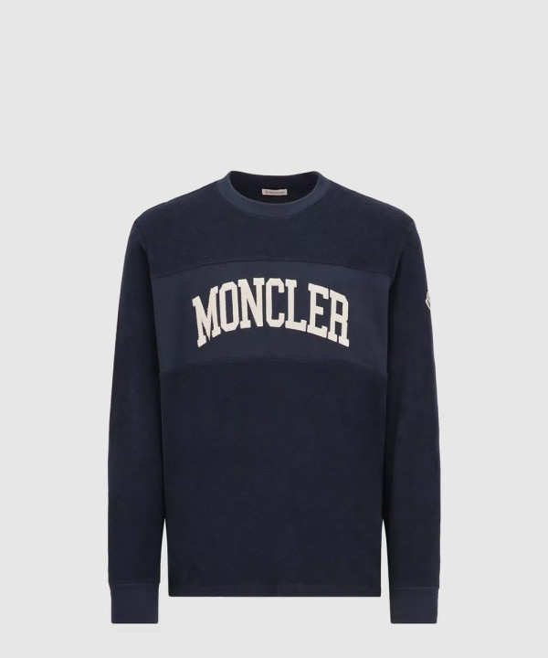 몽클레어 자수 로고 스웨트셔츠