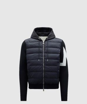 몽클레어 로고 쇼트 패딩