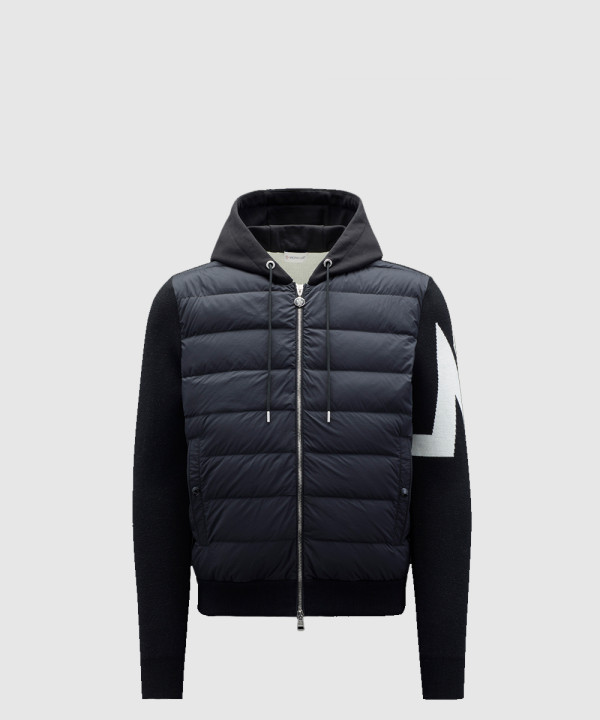 몽클레어 로고 쇼트 패딩