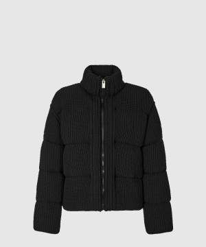 몽클레어 로고 쇼트 패딩