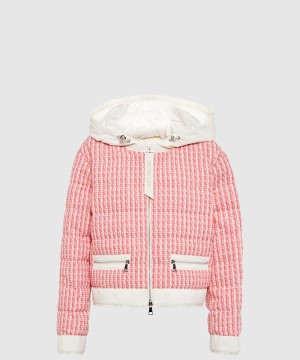 몽클레어 로고 쇼트 패딩