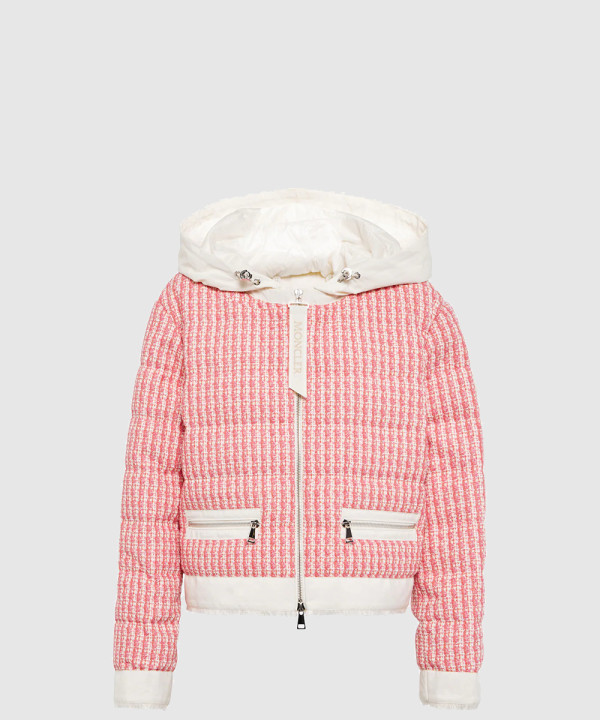 몽클레어 로고 쇼트 패딩