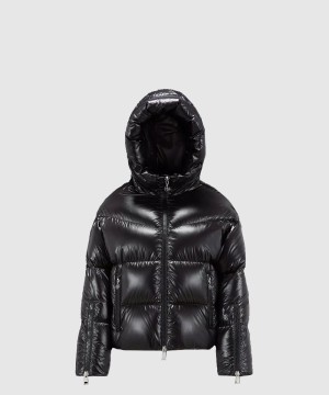 몽클레어 로고 쇼트 패딩