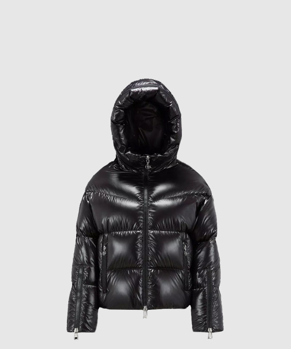 몽클레어 로고 쇼트 패딩