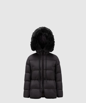 몽클레어 로고 쇼트 패딩