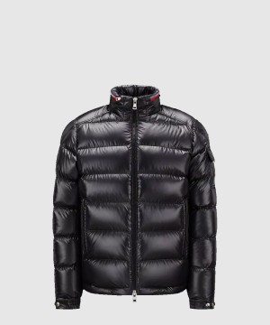 몽클레어 로고 쇼트 코트