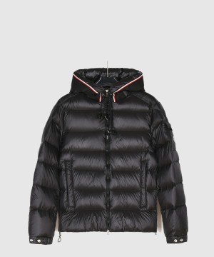 몽클레어 로고 쇼트 코트