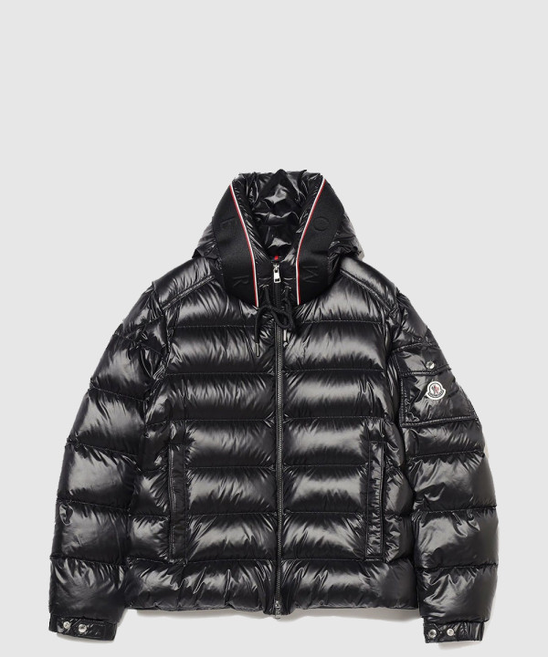 몽클레어 로고 쇼트 코트