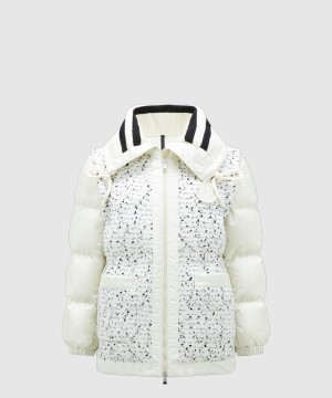 몽클레어 프린트 쇼트 코트