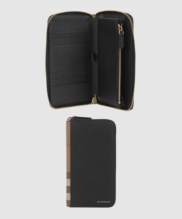 버버리 체크 지퍼 머니클립 39961931