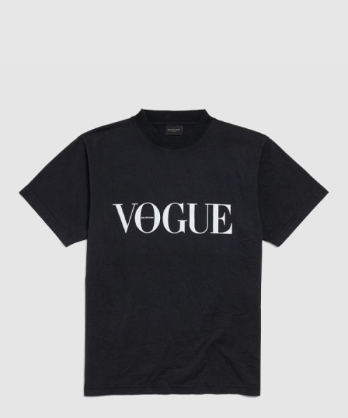 발렌시아가 보그 스몰 핏 티셔츠