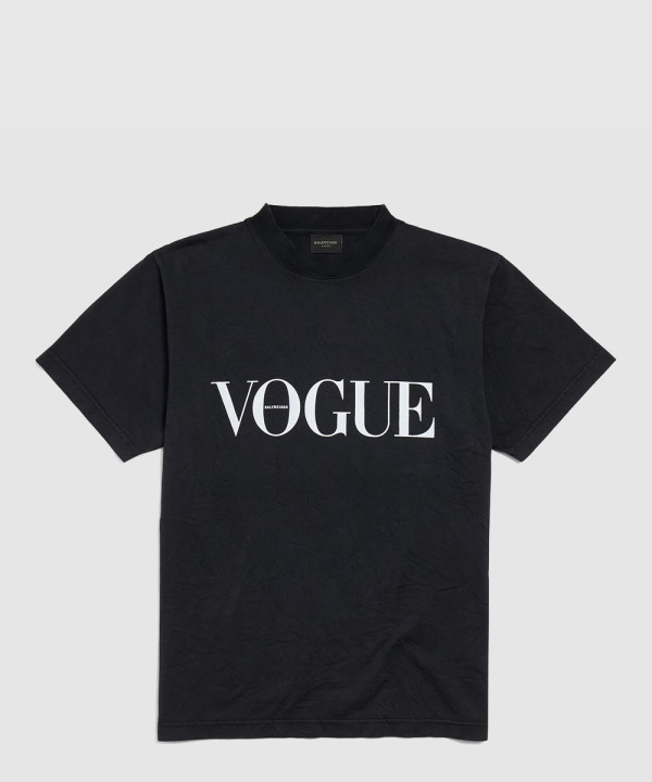 발렌시아가 보그 스몰 핏 티셔츠