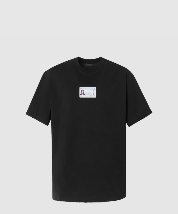 발렌시아가 로고 프린트 반팔