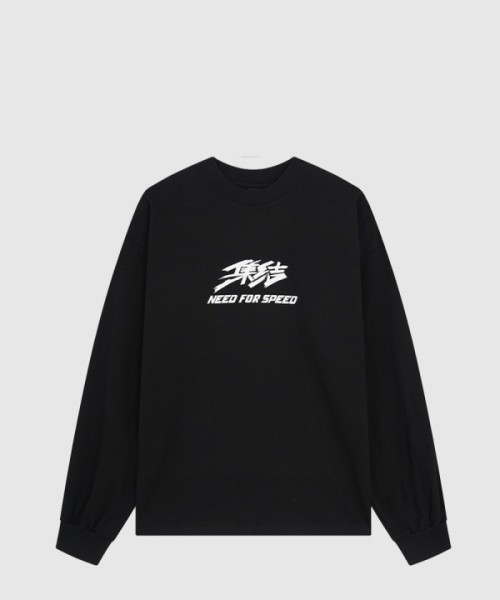 발렌시아가 로고 프린트 면 톱