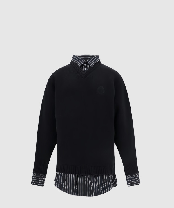 발렌시아가 레이어드 니트 스웨터