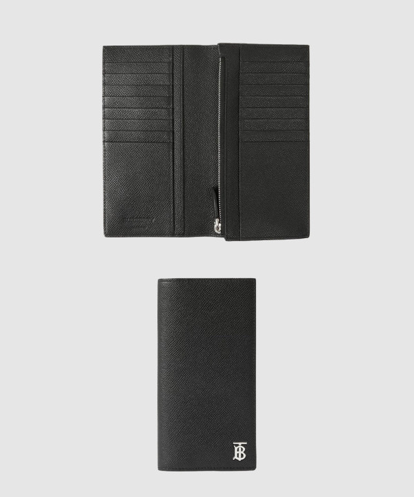 버버리 레더 TB 장지갑 80626921