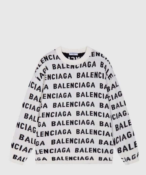 발렌시아가 프린트 니트 톱