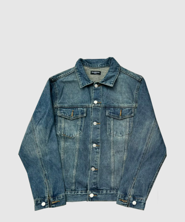 발렌시아가 로고 쇼트 코트