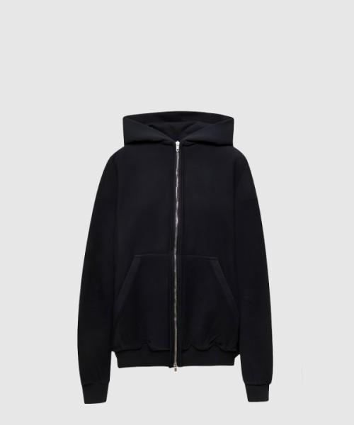 발렌시아가 레귤러 핏 집업 후디