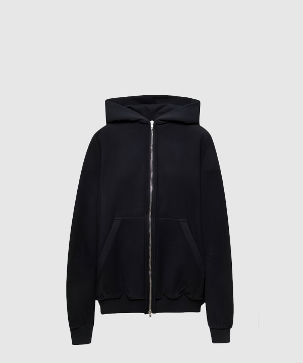 발렌시아가 레귤러 핏 집업 후디