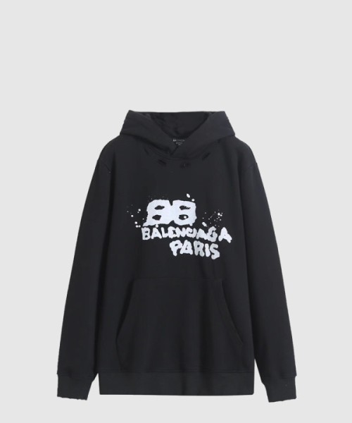 발렌시아가 드로운 BB 아이콘 라지 핏 후디