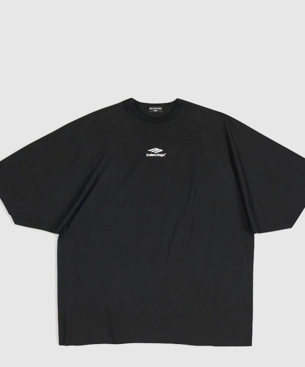 발렌시아가 로고 프린트 반팔