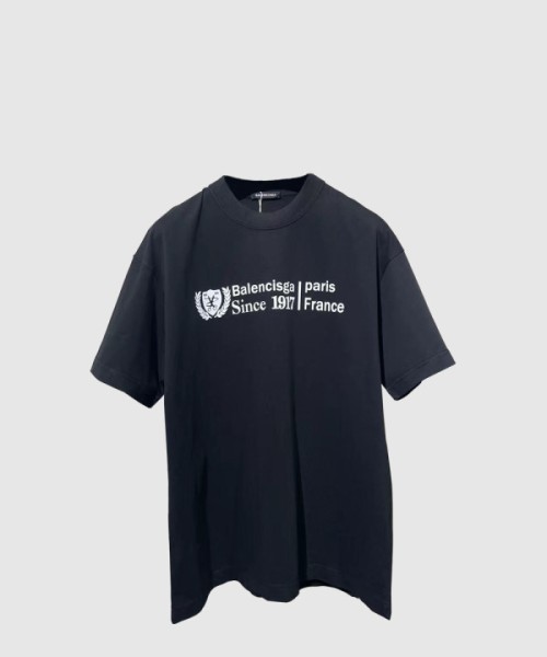 발렌시아가 인스티튜셔널 미디엄 핏 티셔츠