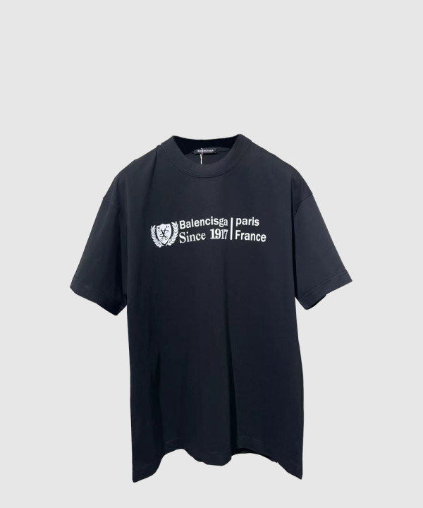 발렌시아가 인스티튜셔널 미디엄 핏 티셔츠