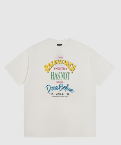 발렌시아가 로고 프린트 반팔