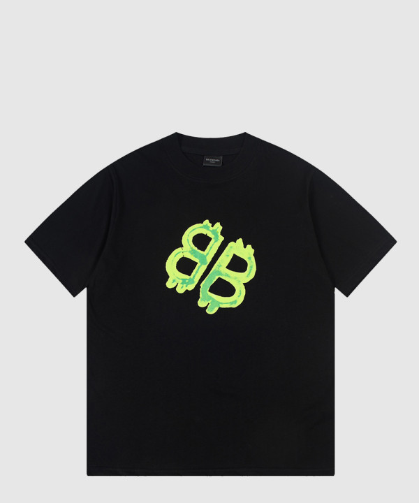 발렌시아가 로고 프린트 반팔