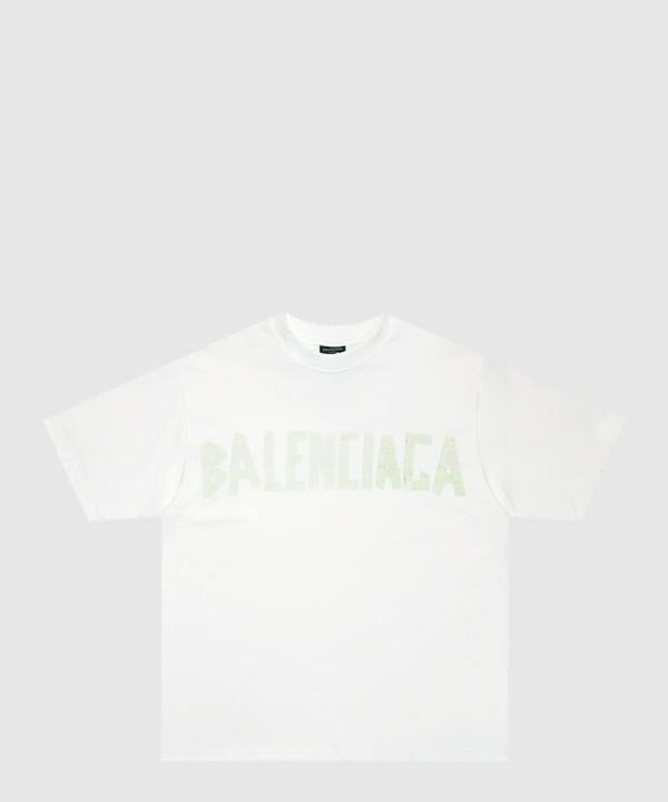 발렌시아가 로고 프린트 반팔