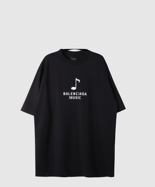 발렌시아가 로고 프린트 반팔