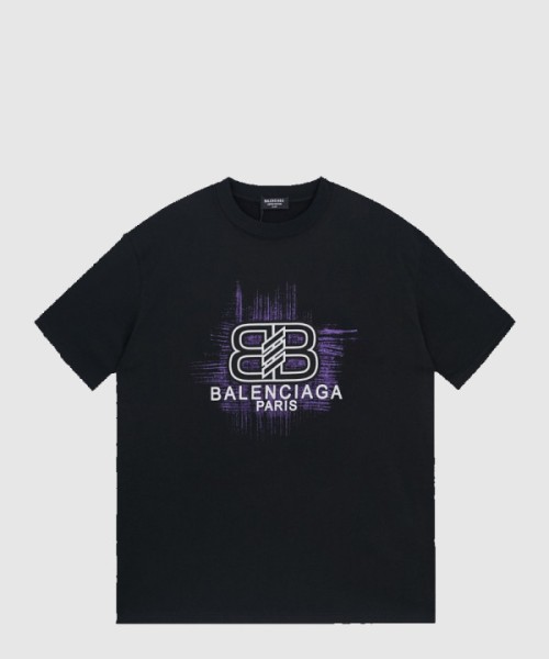 발렌시아가 로고 프린트 반팔