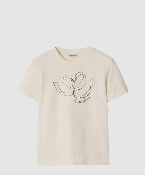 버버리 스완 코튼 박시 티셔츠