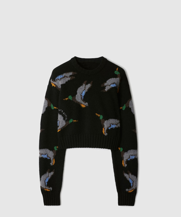 버버리 프린트 니트 톱