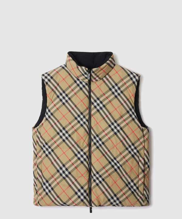 버버리 로고 쇼트 코트