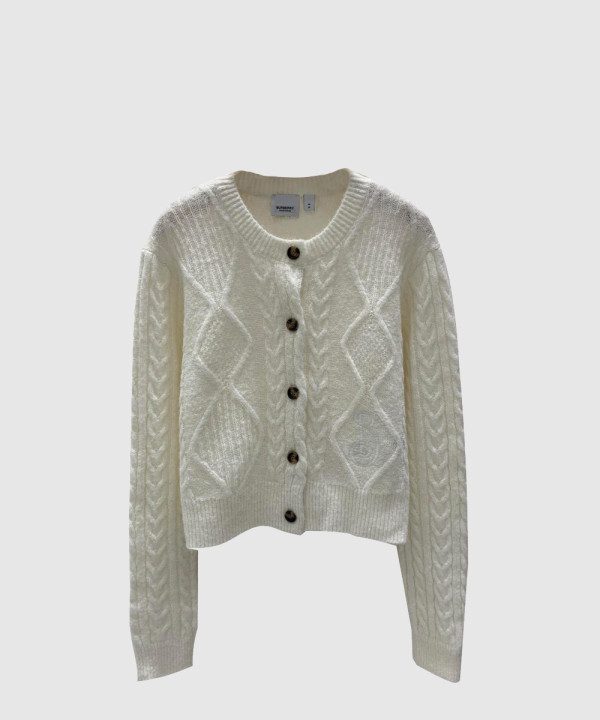 버버리 로고 쇼트 코트