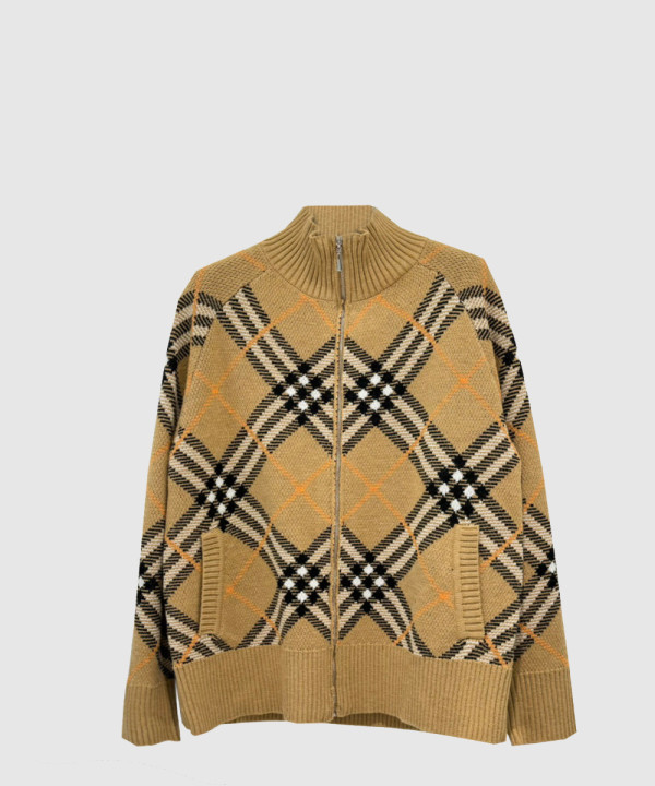 버버리 로고 쇼트 코트