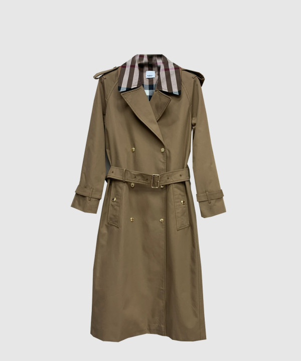 버버리 로고 코트
