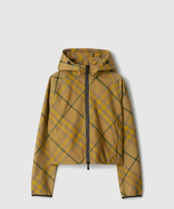 버버리 로고 쇼트 코트