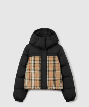 버버리 로고 쇼트 패딩