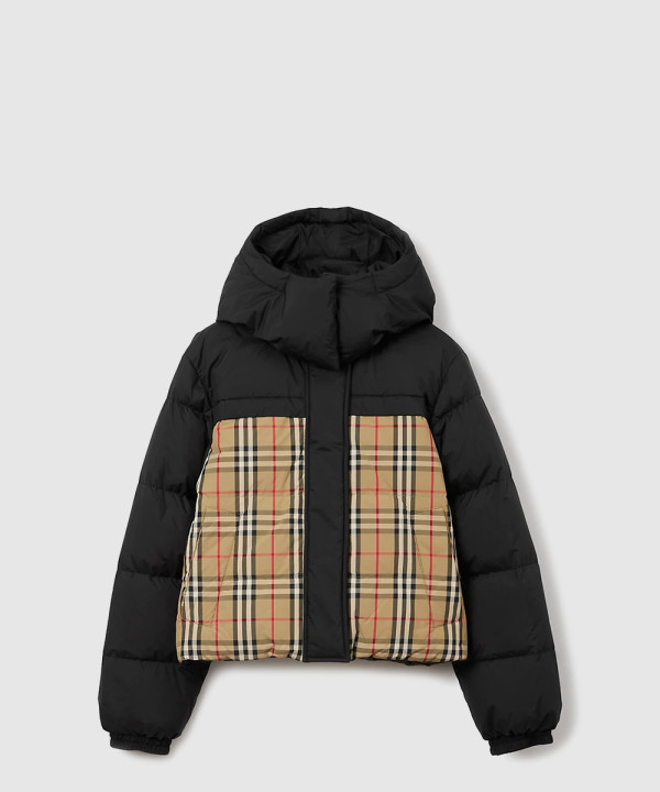 버버리 로고 쇼트 패딩