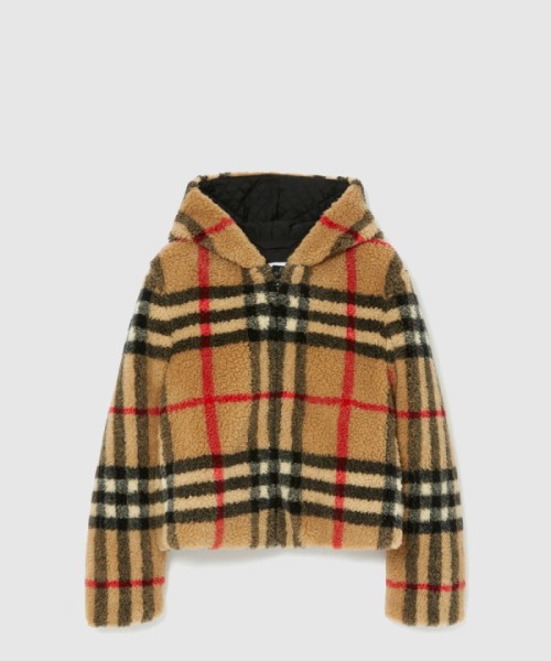 버버리 체크 플리스 재킷