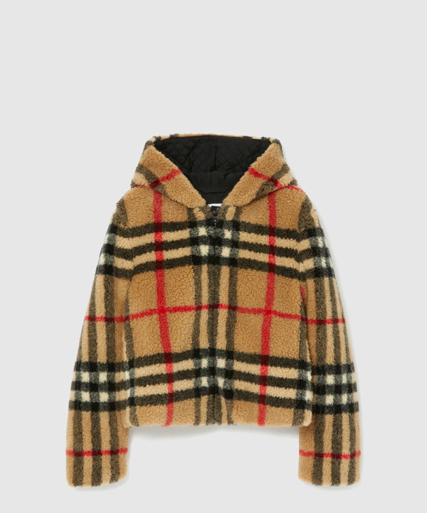 버버리 체크 플리스 재킷